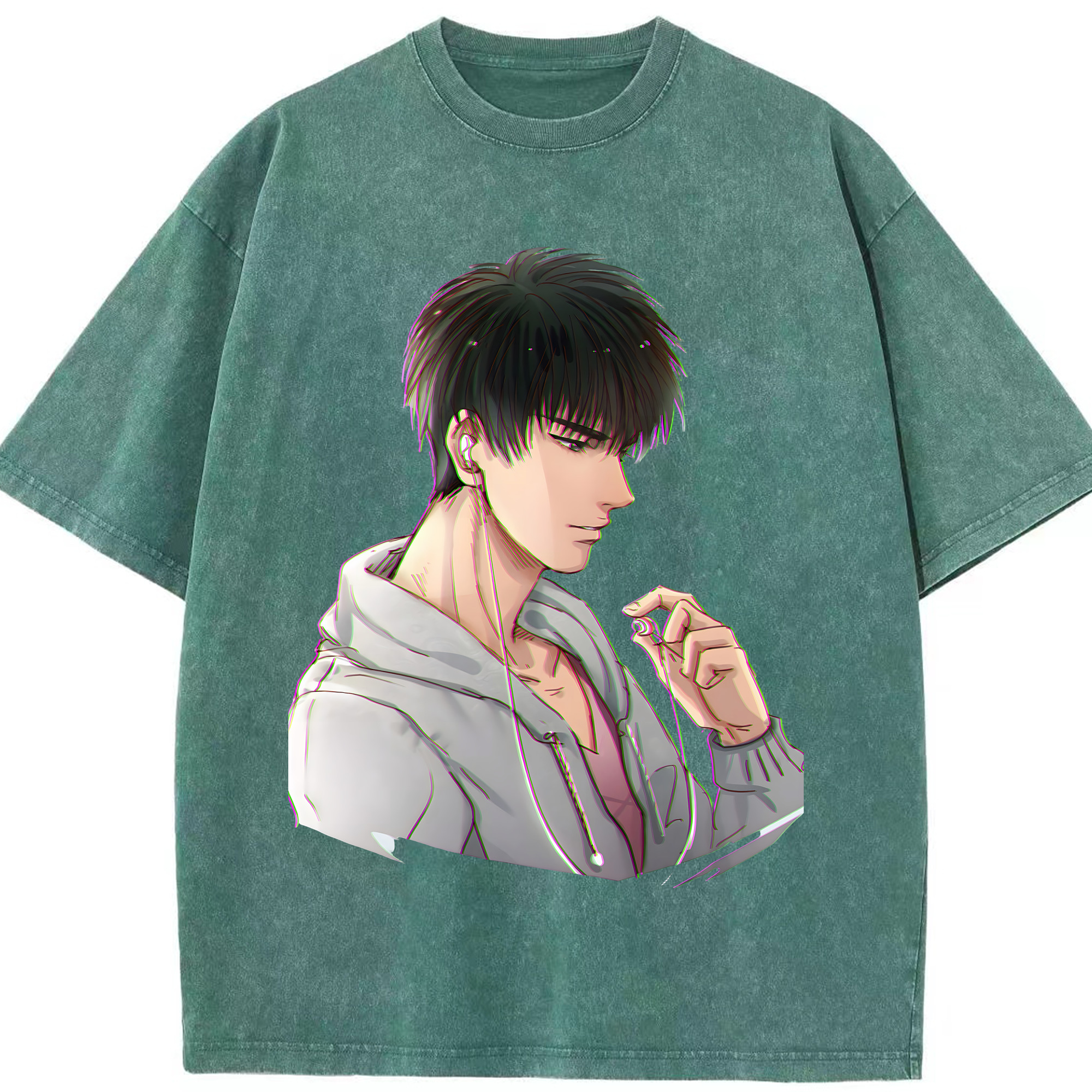（画像用） SLAM DUNK／スラムダンク 綿100% ヴィンテージ風 半袖Tシャツ（フロントプリント）